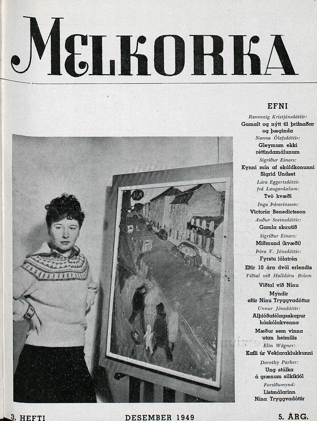 Nína Tryggvadóttir Melkorka 1949